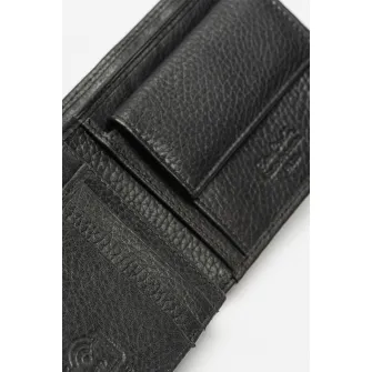 Pierre Cardin, Portofel pliabil din piele ecologica, Negru