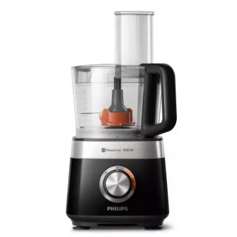 Robot de bucatarie, Philips, 850 W, 2 viteze, 31 functii, Negru
