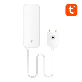 Senzor inteligent inundatie/scurgeri Gosund S5, Wi-Fi 2.4GHz, 6000 declansari, 3 x AAA, Aplicatie mobila, Asistent vocal, alb