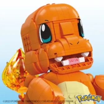Set de constructie Pokemon Mega Construx - Jumbo Charmander, 750 piese