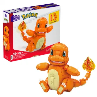 Set de constructie Pokemon Mega Construx - Jumbo Charmander, 750 piese