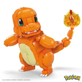 Set de constructie Pokemon Mega Construx - Jumbo Charmander, 750 piese