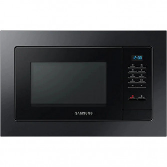 Cuptor cu microunde incorporabil Samsung MG23A7013CA/OL, 23L, Grill, 800W, 6 trepte de putere, Mod Eco, Dezghetare rapida, Functie Grill Fry, Inox negru