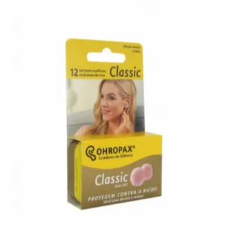 12 dopuri de urechi OHROPAX Classic - din ceara pentru protectie impotriva zgomotului ambiental