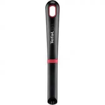 Accesoriu pentru decojit legume si fructe Tefal Ingenio, lame duble, inox, capac de protectie, negru & rosu
