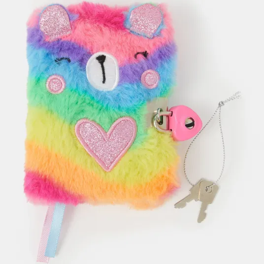 Accessorize London, Agenda cu lacat si coperta pufoasa