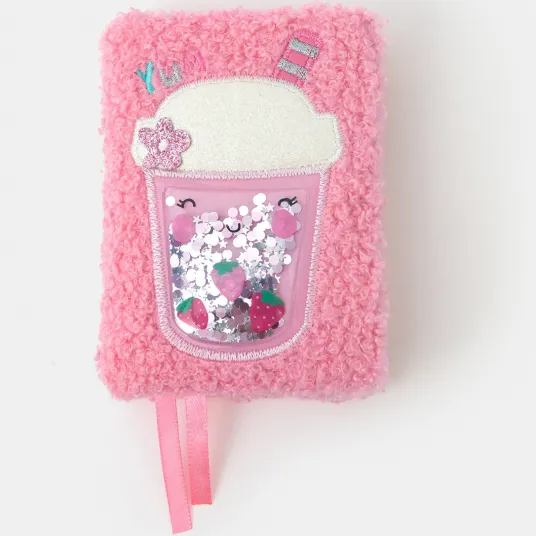 Accessorize London, Agenda dictando cu o coperta din material teddy si design cu bubble tea