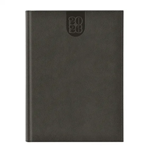 Agenda Dakota A4 datata hartie ivory coperta gri