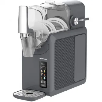 Aparat de facut granita 6 in 1 Heinner FreezeFun HSLM-DW26DGREY, 220 W, Capacitate totala: 2.6 l, Capacitate ingrediente: 1.9 l, Ecran LED si control tactil, 6 functii: slushie, bere, vin, mix bauturi, frappe, curatare, Mod siguranta copii, Gri
