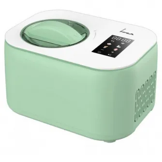 Aparat de facut inghetata Fram FICM-DW16GR, 100 W, Capacitate: 1 l, Ecran LED, Timer, Control tactil, Compresor incorporat, Bol inghetata detasabil, Functii: inghetata, iaurt, mixare, slushie, sorbet, racire, Verde