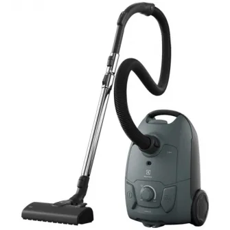 Aspirator cu sac Electrolux Seria 500 EB51C1OG, max 750W, perie premium AllFloor, 37% plastic reciclat, filtru HEPA lavabil, tub telescopic cu sistem de fixare, raza de actiune 8,5 m, accesorii 2in1 in bord, verde oceanic