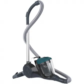 Aspirator fara sac Hoover Breeze BR71BR30011, 700W, Tehnologie ciclonica, 2 L, Filtru Lavabil EPA, raza 8 m, Roata Frontala Rotativa 360°, Negru/Albastru