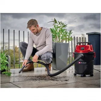 Aspirator multifunctional umed/uscat Einhell TC-VC 2045, putere 850 W, capacitate de aspirare 180 mbar, recipient de colectare 20 l, racord de suflare, maner de transport