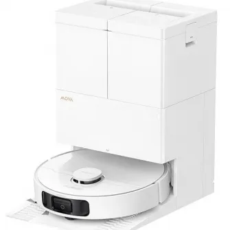 Aspirator robot cu mop MOVA E50 Pro Ultra Robot Vacuum, 30.000 Pa, 5.200mAh, 200 min, MaxiReach™, statie inteligenta, White