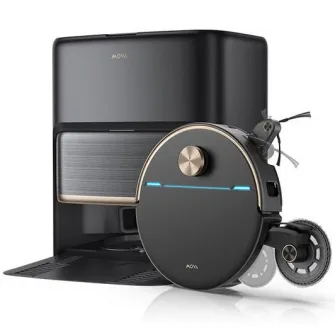 Aspirator robot cu mop MOVA V70 Ultra Complete Robot Vacuum, 42.000 Pa, 6.400mAh, 220 min, MaxiReachX™, statie inteligenta, Black