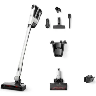 Aspirator vertical Miele Triflex HX3, 3 in 1, 25,2 V, 0.5 l, autonomie 70 min, Alb Brilliant