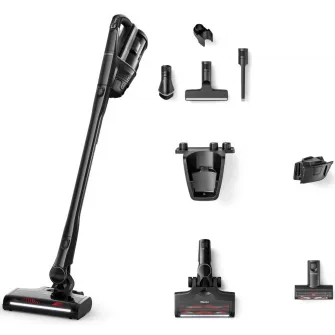 Aspirator vertical Miele Triflex HX3 Cat and Dog, 3 in 1, 25,2 V, 0,5 l, autonomie 70 min, Negru Obsidian