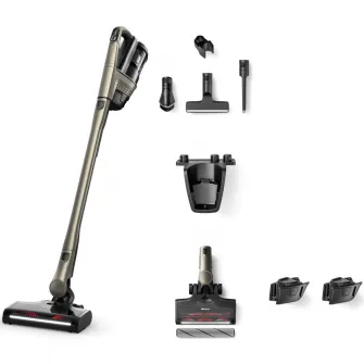 Aspirator vertical Miele Triflex Plus, 3 in 1, 25,2 V, 0,5 l, autonomie 2x70 min, Titaniu