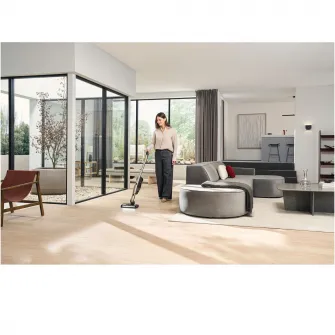 Aspirator vertical Miele Triflex Plus, 3 in 1, 25,2 V, 0,5 l, autonomie 2x70 min, Titaniu