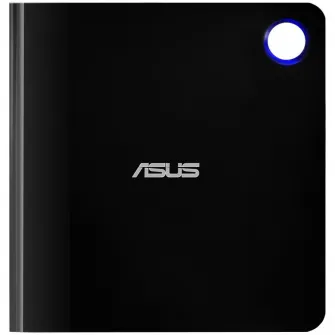 BLU-RAY writer extern ASUS SBW-06D5H-U, 6X, suport M-DISC, interfata USB 3.0 (USB 3.1 Gen1) compatibila cu Windows si Mac OS, Nero BackItUp, Negru