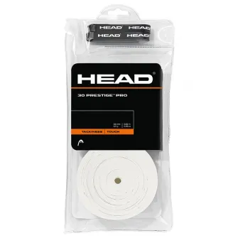 Band grip racheta tenis, HEAD, pachet 30 bucati, alb