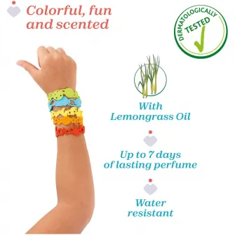 Bratari din silicon pentru copii, Chicco, NaturalZ, 5 buc, 3 ani+