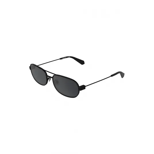 CALVIN KLEIN JEANS, Ochelari de soare dreptunghiulari cu rama metalica, Negru, 58-17-140
