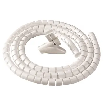 Cable zip, organizator cabluri, alb