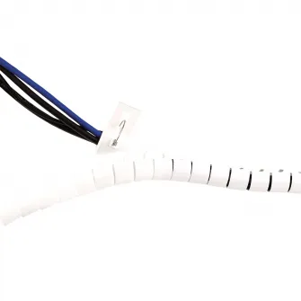 Cable zip, organizator cabluri, alb