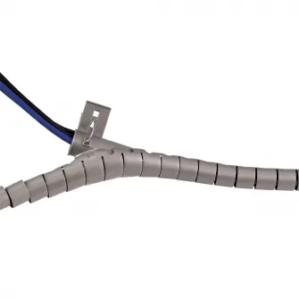 Cable zip, organizator cabluri, gri