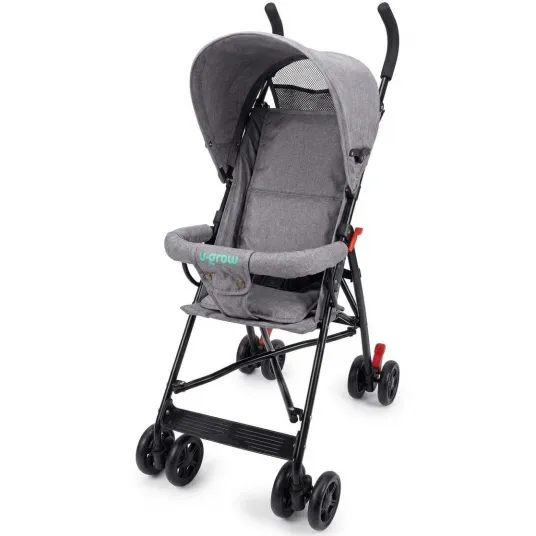 Carucior sport, pliere tip umbrela, gri, U-Grow