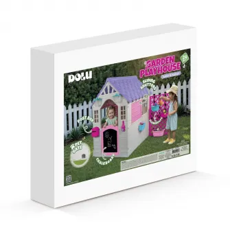 Casuta pentru copii Dolu, Garden Playhouse, alb/roz