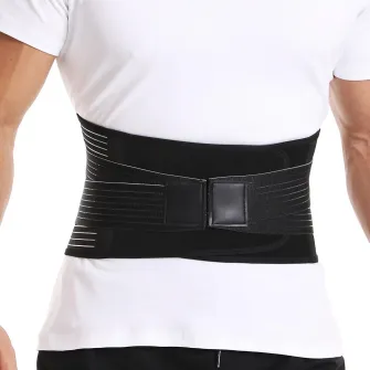 Centura de slabit ?Omelivon®, tip corset, refacere postnatala, suport lombar, compresie dubla, talie si abdomen, neopren, modelare, corector postura, rosu, marime xl