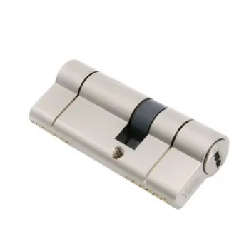 Cilindru patentat Yale 2100, 45x45 mm, 10 pini, alama, 5 chei cu amprenta, nichelat