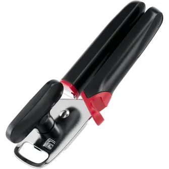 Deschizator pentru conserve, borcane si sticle Tefal Ingenio, inox, compatibilitate cu masina de spalat vase, negru & rosu