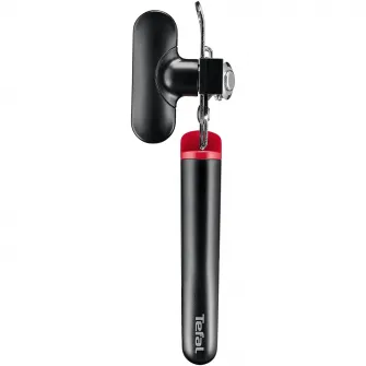 Deschizator pentru conserve, borcane si sticle Tefal Ingenio, inox, compatibilitate cu masina de spalat vase, negru & rosu