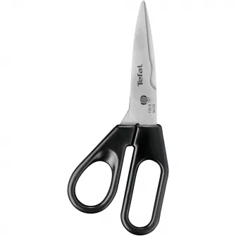 Foarfeca de bucatarie Tefal Ingenio, inox, lame detasabile, capac de protectie, compatibilitate cu masina de spalat vase, negru & rosu