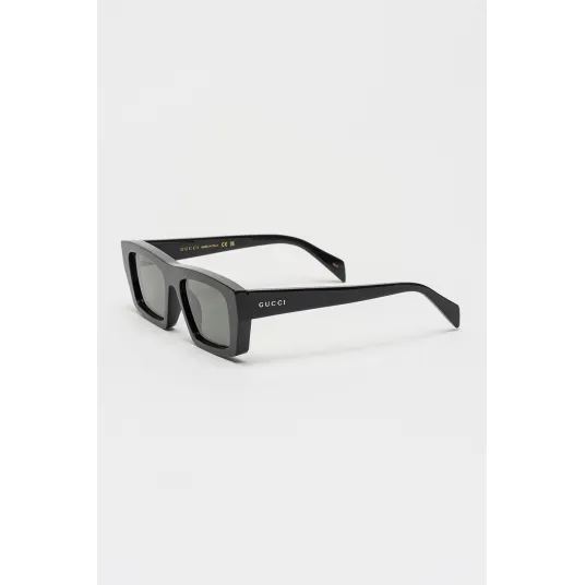 Gucci, Ochelari de soare patrati cu lentile uni, Negru, 54-19-145