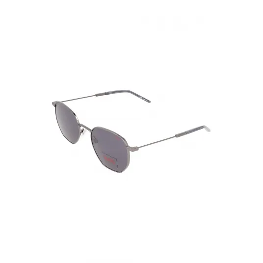 HUGO, Ochelari de soare hexagonali cu rame metalice, Argintiu/violet, 54-21-150 Standard