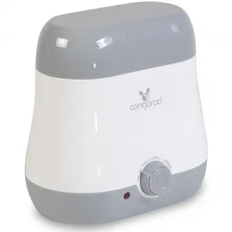 Incalzitor biberoane Babyduo, Cangaroo , 2 recipiente, functie sterilizare, Gri