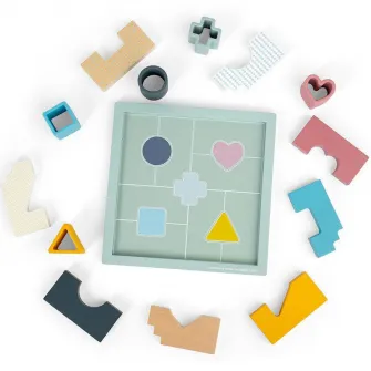 Jucarie 2 in 1 Bigjigs Toys, Mozaic Pastel