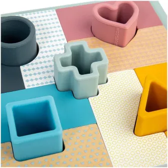 Jucarie 2 in 1 Bigjigs Toys, Mozaic Pastel