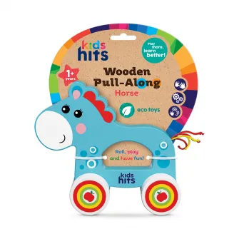 Jucarie de impins din lemn Kids Hits, Calut