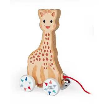 Jucarie de tras Janod - Sophie la Girafe
