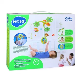 Jucarie interactiva pentru patut Hola, Carusel muzical