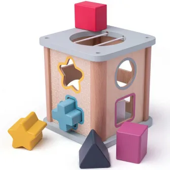 Jucarie sortare Bigjig Toys, Cubul magic