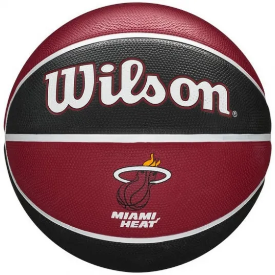 Minge baschet NBA Miami Heat, Wilson, Marimea 7, Rosu/Negru/Alb