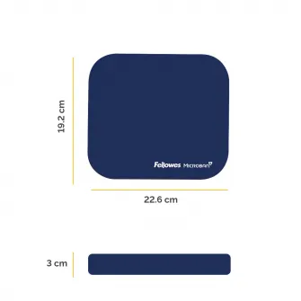 Mouse pad cu protectie antibateriana, Microban, albastru inchis