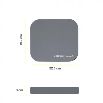 Mouse pad cu protectie antibateriana, Microban, gri