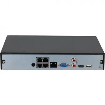 NVR Dahua Lite DHI-NVR2104HS-P-4KS3, 4 canale, 12MP, 80 Mbps, PoE, ONVIF